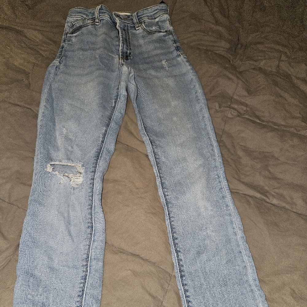 Zara distressed jeans